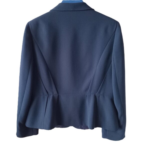Precis Women's Blazer Jacket Navy Blue Office Career Stylish Classy Size 14 - Picture 6 of 7